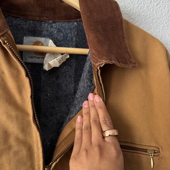 Vintage Carhartt Detroit Jacket Tan 48 Tall - Picture 5 of 5